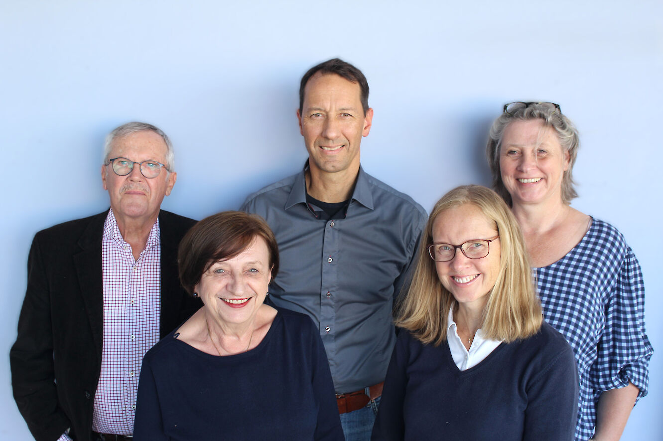 v.l. Hemut Schuh, Renate Kiermair, Dr. Ramon Rümler, Kirsten Kube, Sabina Endter-Navratil